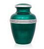 GREEN BRASS CREMATION URN