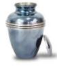 LIGHT BLUE BRASS CREMATION URN