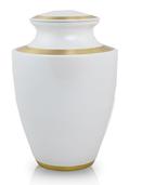 WHITE TRINITY CREMATION URN