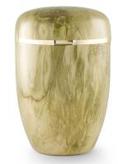 Steel urn in lemon color finish