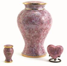 Pink Etienne Cloisonne Urnsand Keepsake Set