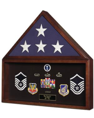 Flag and Memorabilia Display Case