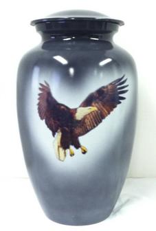 eagle in flight brass urn
