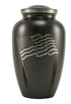 slate USA Flag urn