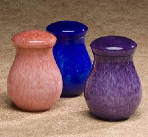 hand blown glass cremation keepsakes