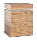 modern wood cremation box urn