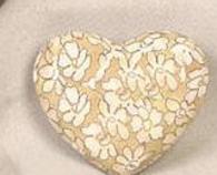 cloisonie cream color keepsake heart urn