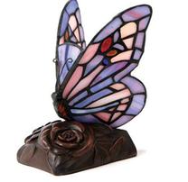 Butterfly Tiffany Style Memorial Keepsake Urn Lamp 