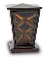 Amber Stained Glass Cremation Keepsake