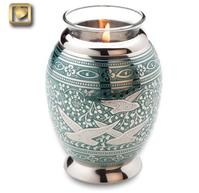 Flying home candle urn