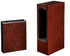 wood photo album with urn