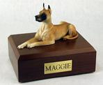 Dog Figurine on box Urn