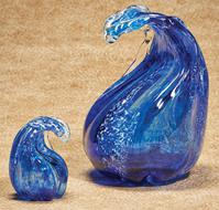 Glass keepsake urns