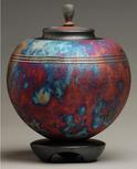 copper Raku Urn