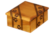 Paw print wood  cremation  urn