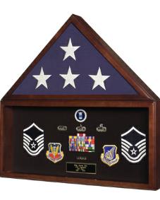 Military Flag and Medal Case