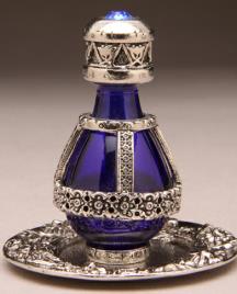 Silver Banded Roma Tear Bottle™ Keepsake Urn