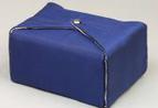 Dark Blue Silk Fabric Urn