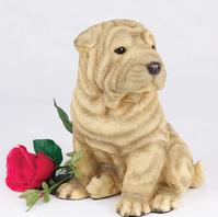 Shar Peis figurine cremation urn