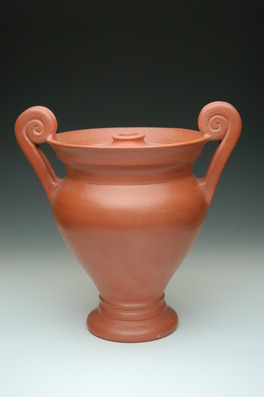 red greek urn